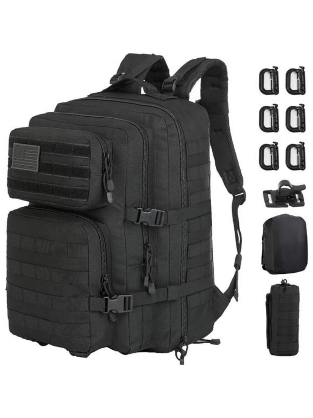 Tactical backpack 45L molle military assault pack bug out bag waterproof